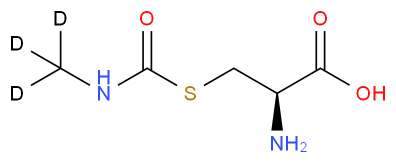 (2R)-2-amino-3-{[(<sup>2</sup>H<sub>3</sub>)methylcarbamoyl]sulfanyl}propanoic acid_分子结构_CAS_127633-26-5