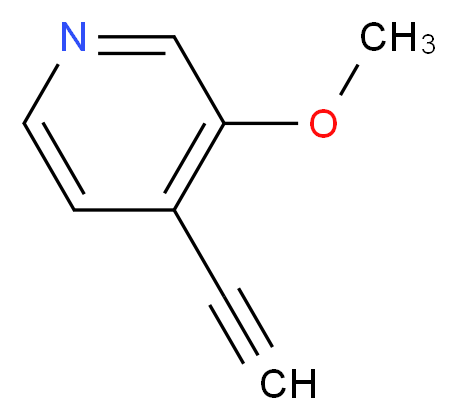 4-ethynyl-3-methoxypyridine_分子结构_CAS_1196146-49-2)