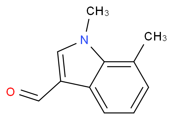 1,7-Dimethyl-1H-indole-3-carbaldehyde_分子结构_CAS_)