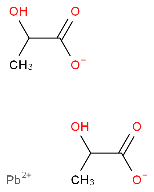 $l^{2}-lead(2+) ion bis(2-hydroxypropanoate)_分子结构_CAS_18917-82-3