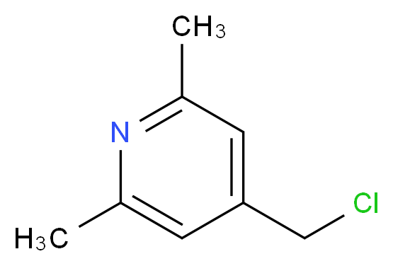 4-(chloromethyl)-2,6-dimethylpyridine_分子结构_CAS_198973-09-0)