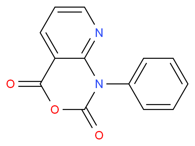 1-phenyl-1H,2H,4H-pyrido[2,3-d][1,3]oxazine-2,4-dione_分子结构_CAS_138305-19-8