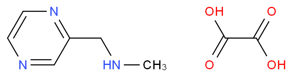 N-Methyl-1-pyrazin-2-ylmethanamine oxalate_分子结构_CAS_120739-79-9)