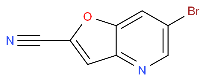 6-Bromofuro[3,2-b]pyridine-2-carbonitrile_分子结构_CAS_)