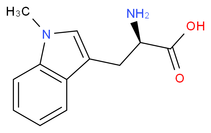 (2R)-2-amino-3-(1-methyl-1H-indol-3-yl)propanoic acid_分子结构_CAS_110117-83-4