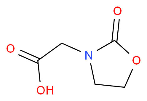 (2-Oxo-1,3-oxazolidin-3-yl)acetic acid_分子结构_CAS_)