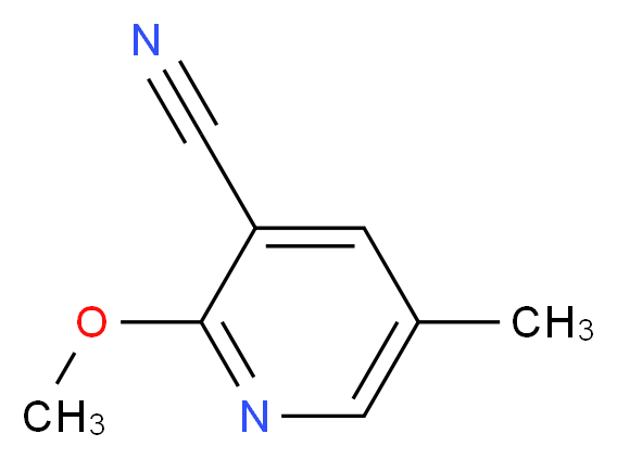 2-Methoxy-5-methylnicotinonitrile_分子结构_CAS_149379-73-7)