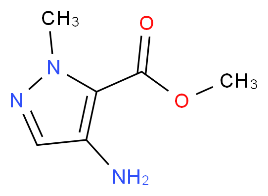 methyl 4-amino-1-methyl-1H-pyrazole-5-carboxylate_分子结构_CAS_923283-54-9