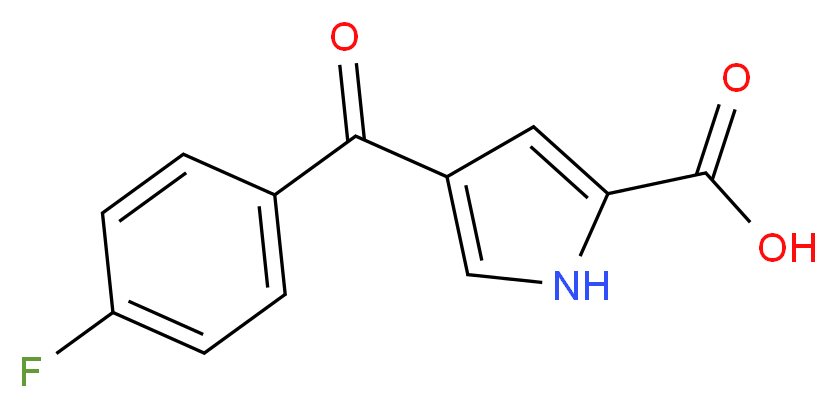 4-(4-Fluorobenzoyl)-1H-pyrrole-2-carboxylic acid_分子结构_CAS_)