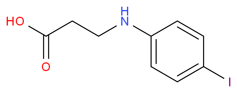 3-[(4-iodophenyl)amino]propanoic acid_分子结构_CAS_1039872-84-8