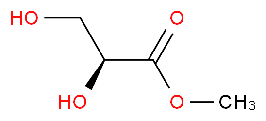 methyl (2S)-2,3-dihydroxypropanoate_分子结构_CAS_10303-88-5