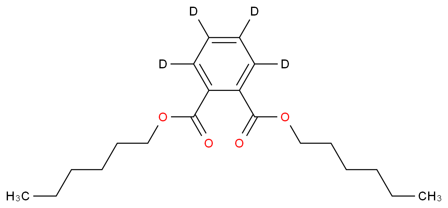 1,2-dihexyl (<sup>2</sup>H<sub>4</sub>)benzene-1,2-dicarboxylate_分子结构_CAS_1015854-55-3