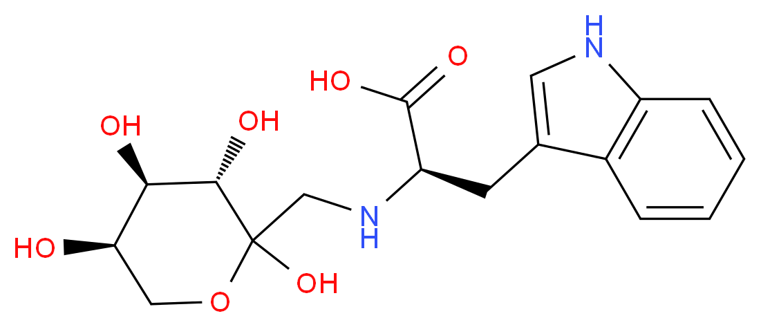 Fructose-tryptophan (mixture of diastereomers)_分子结构_CAS_25020-15-9)