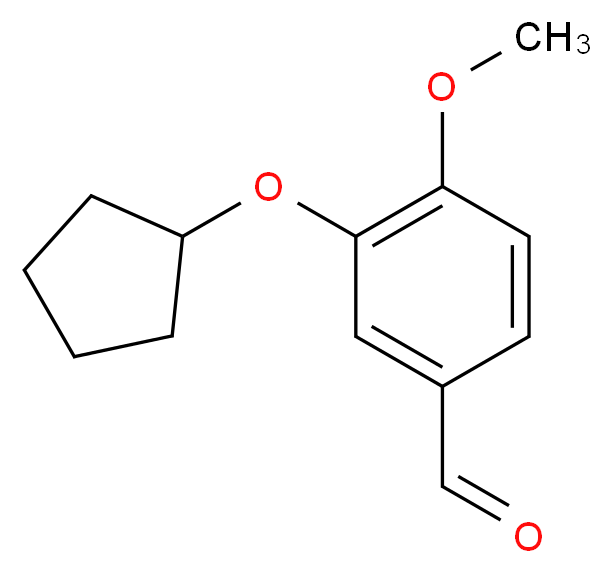 3-(Cyclopentyloxy)-4-methoxybenzaldehyde_分子结构_CAS_67387-76-2)