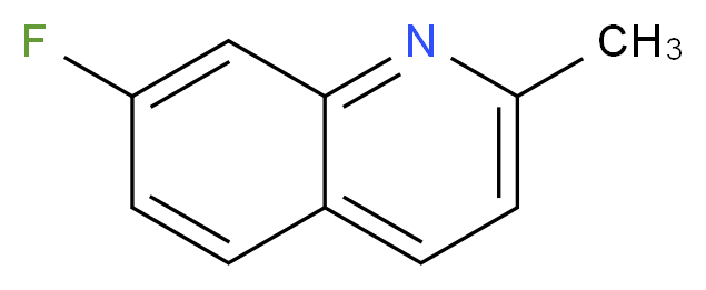 7-氟-2-甲基喹啉_分子结构_CAS_1128-74-1)