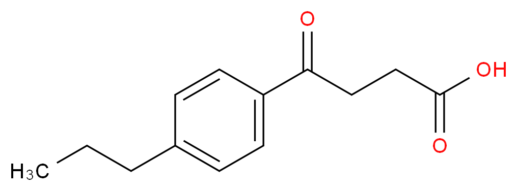 4-Oxo-4-(4-propylphenyl)butanoic acid_分子结构_CAS_57821-78-0)