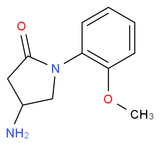 4-amino-1-(2-methoxyphenyl)-2-pyrrolidinone_分子结构_CAS_924866-05-7)