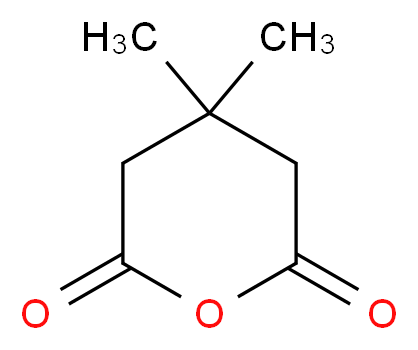 3,3-二甲基戊二酸酐_分子结构_CAS_4160-82-1)