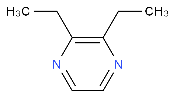 2,3-diethylpyrazine_分子结构_CAS_15707-24-1