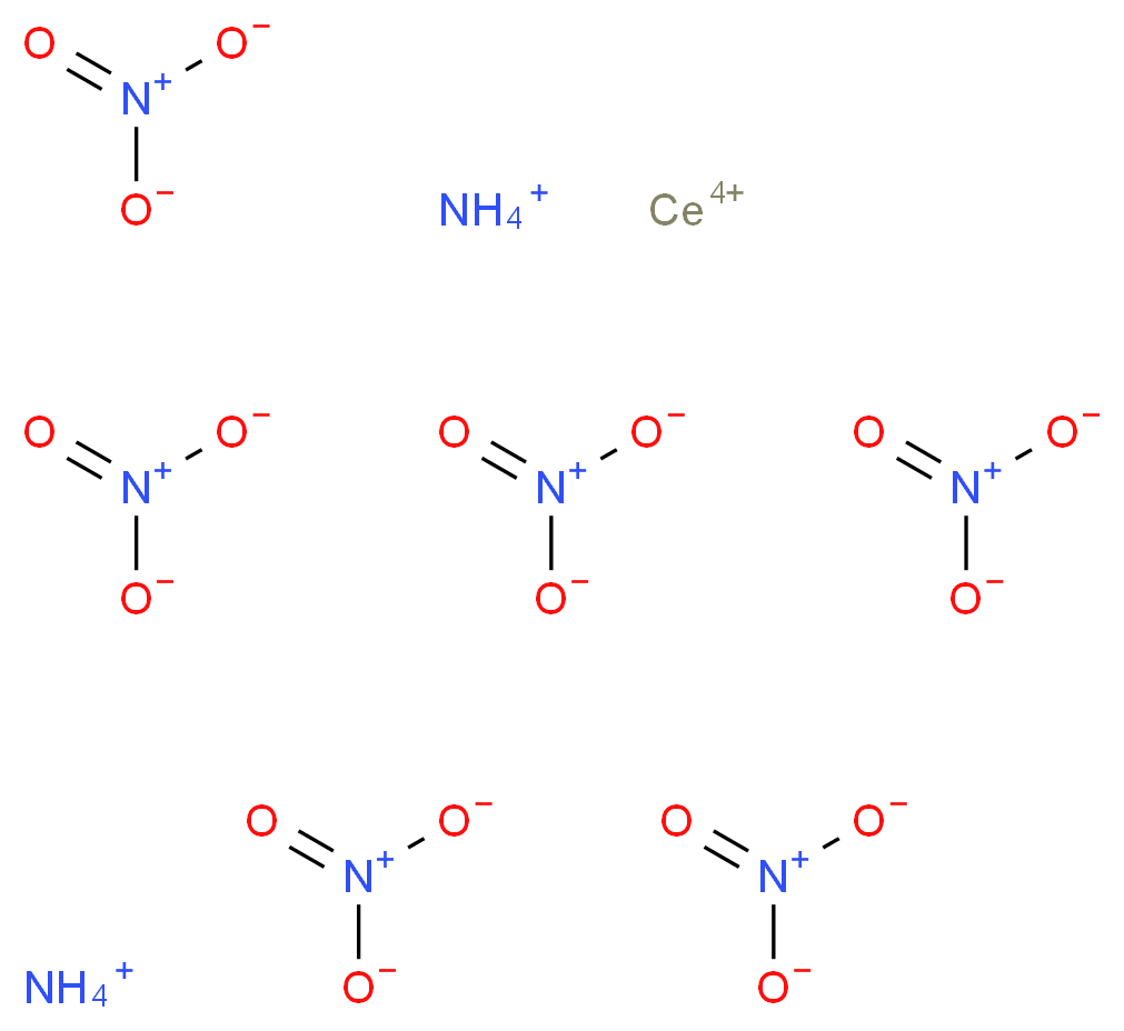 λ?-cerium(4+) ion diammonium hexakis(nitrooxidane)_分子结构_CAS_16774-21-3