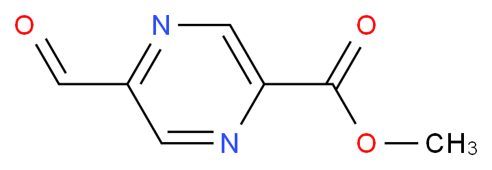 methyl 5-formylpyrazine-2-carboxylate_分子结构_CAS_710322-57-9)