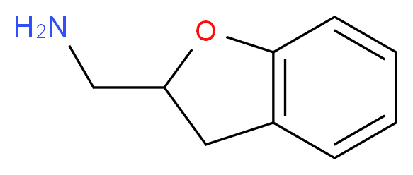 2,3-dihydro-1-benzofuran-2-ylmethanamine_分子结构_CAS_21214-11-9