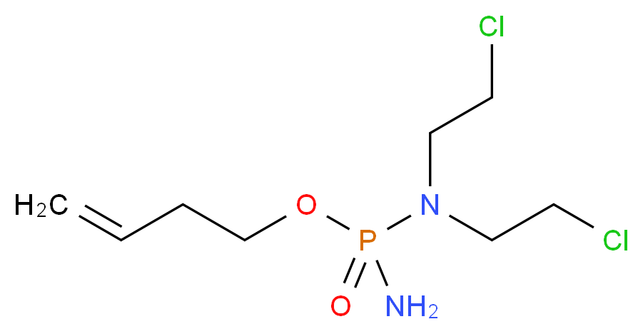 [amino(but-3-en-1-yloxy)phosphoryl]bis(2-chloroethyl)amine_分子结构_CAS_39800-29-8