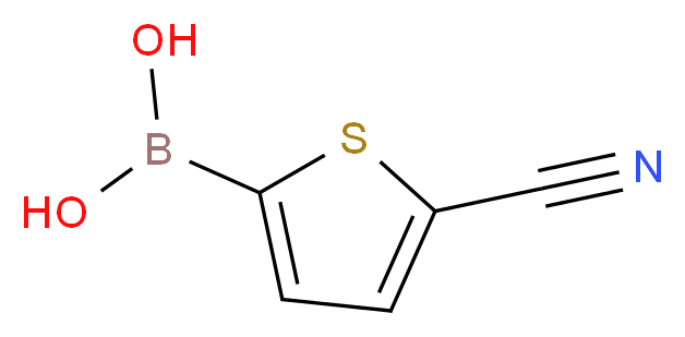 5-氰基噻吩-2-硼酸_分子结构_CAS_305832-67-1)