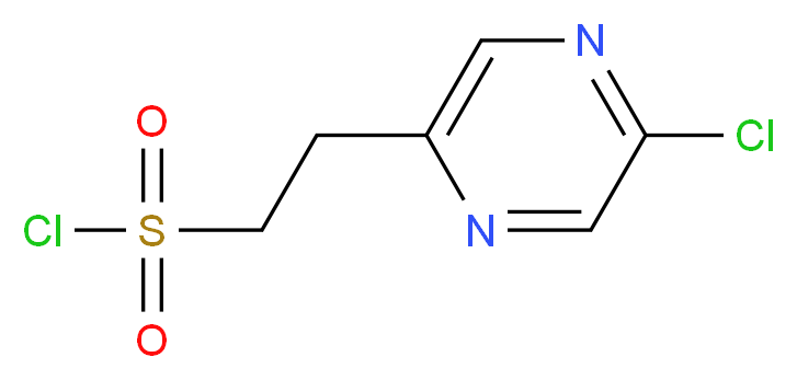 2-(5-chloropyrazin-2-yl)ethane-1-sulfonyl chloride_分子结构_CAS_1196146-23-2