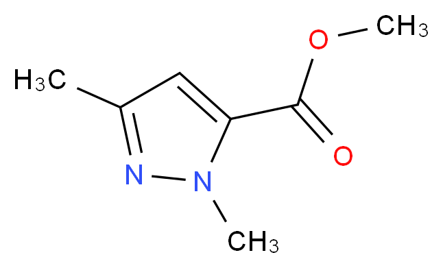 Methyl 1,3-dimethyl-1H-pyrazole-5-carboxylate_分子结构_CAS_10250-59-6)