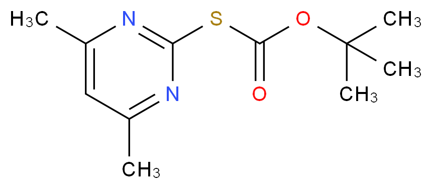 S-Boc-2-巯基-4,6-二甲基嘧啶_分子结构_CAS_41840-28-2)