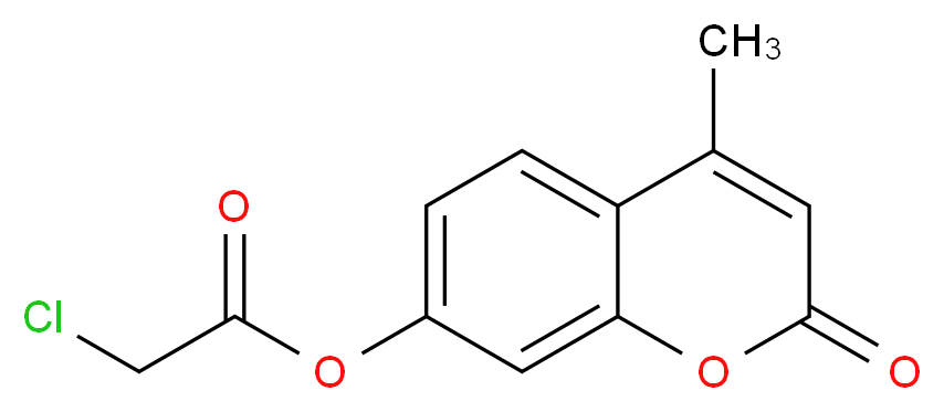 4-methyl-2-oxo-2H-chromen-7-yl 2-chloroacetate_分子结构_CAS_)