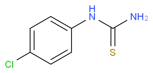 N-(4-chlorophenyl)thiourea_分子结构_CAS_3696-23-9)