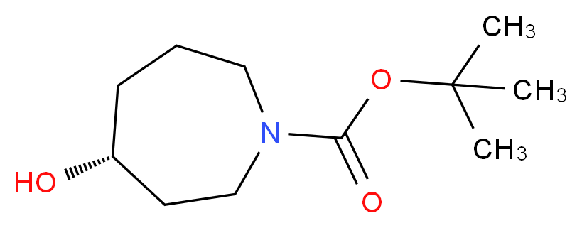 tert-butyl (4R)-4-hydroxyazepane-1-carboxylate_分子结构_CAS_1174020-39-3