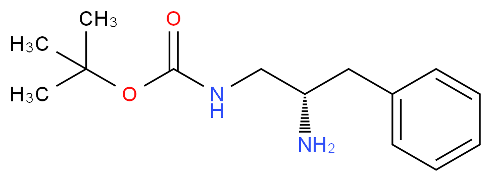 (S)-tert-Butyl (2-amino-3-phenylpropyl)carbamate_分子结构_CAS_167298-44-4)