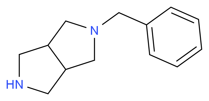 2-benzyl-octahydropyrrolo[3,4-c]pyrrole_分子结构_CAS_86732-22-1