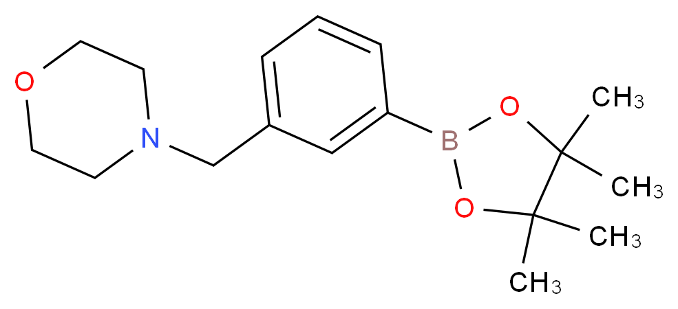 3-(4-吗啉甲基)苯硼酸频哪酯_分子结构_CAS_364794-80-9)