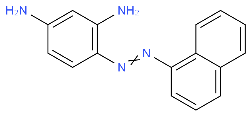 4-[2-(naphthalen-1-yl)diazen-1-yl]benzene-1,3-diamine_分子结构_CAS_6416-57-5