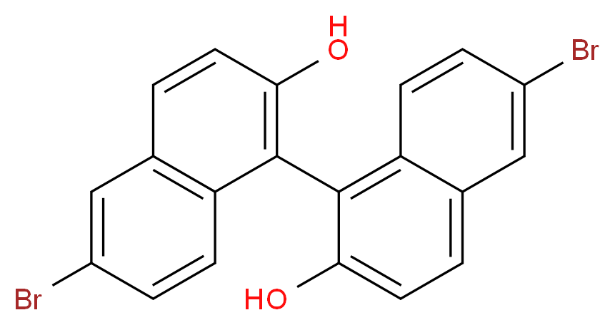 6-bromo-1-(6-bromo-2-hydroxynaphthalen-1-yl)naphthalen-2-ol_分子结构_CAS_80655-81-8