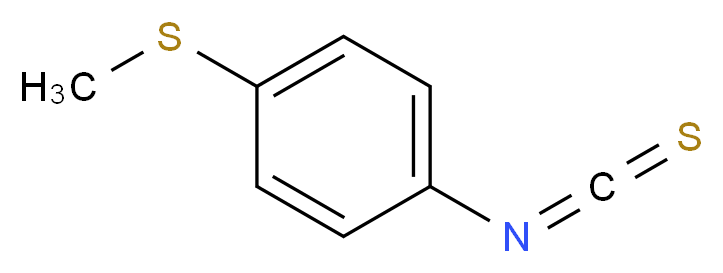 1-isothiocyanato-4-(methylsulfanyl)benzene_分子结构_CAS_15863-41-9