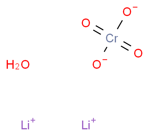 dilithium(1+) ion dioxochromiumbis(olate) hydrate_分子结构_CAS_7789-01-7