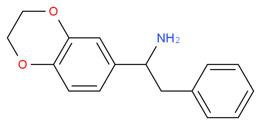 1-(2,3-Dihydro-benzo[1,4]dioxin-6-yl)-2-phenyl-ethylamine_分子结构_CAS_)