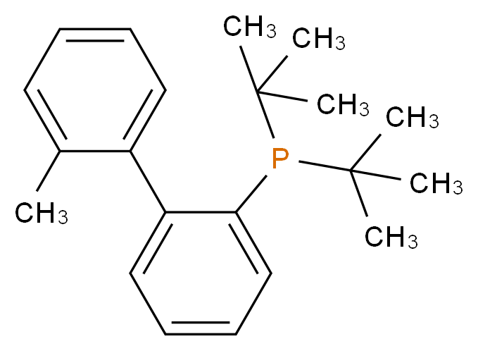 di-tert-butyl[2-(2-methylphenyl)phenyl]phosphane_分子结构_CAS_255837-19-5