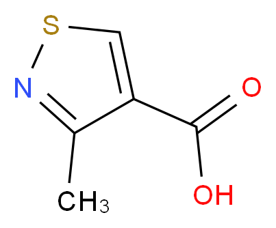 3-methyl-1,2-thiazole-4-carboxylic acid_分子结构_CAS_15903-66-9