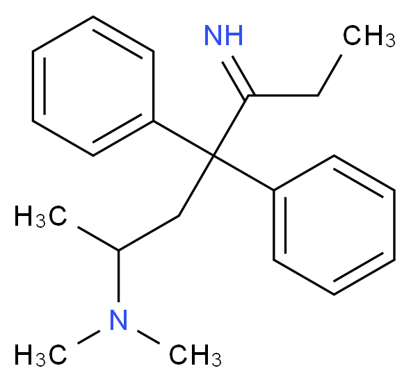 (5-imino-4,4-diphenylheptan-2-yl)dimethylamine_分子结构_CAS_14474-50-1