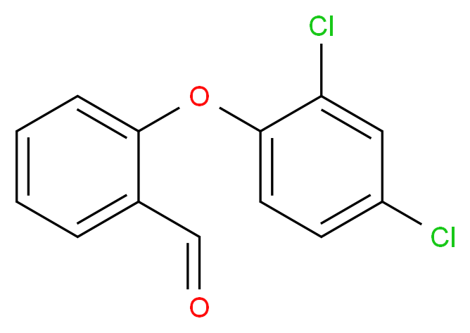 2-(2,4-Dichlorophenoxy)benzenecarbaldehyde_分子结构_CAS_86309-06-0)