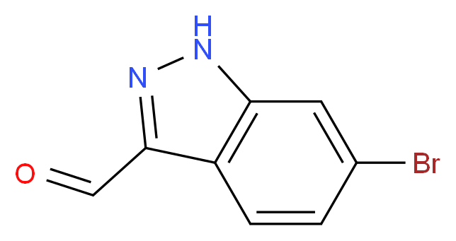 6-bromo-1H-indazole-3-carbaldehyde_分子结构_CAS_885271-72-7