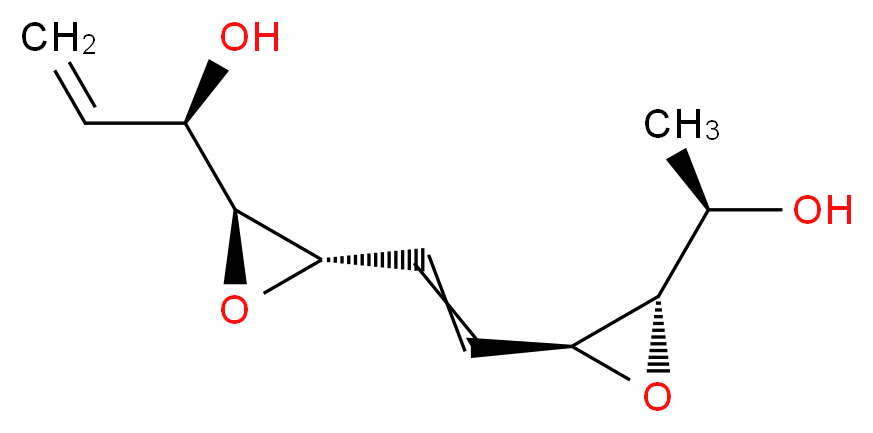 (1R)-1-[(2S,3S)-3-{2-[(2S,3S)-3-[(1R)-1-hydroxyethyl]oxiran-2-yl]ethenyl}oxiran-2-yl]prop-2-en-1-ol_分子结构_CAS_139508-73-9