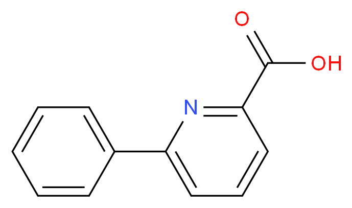 6-Phenylpyridine-2-carboxylic acid_分子结构_CAS_39774-28-2)