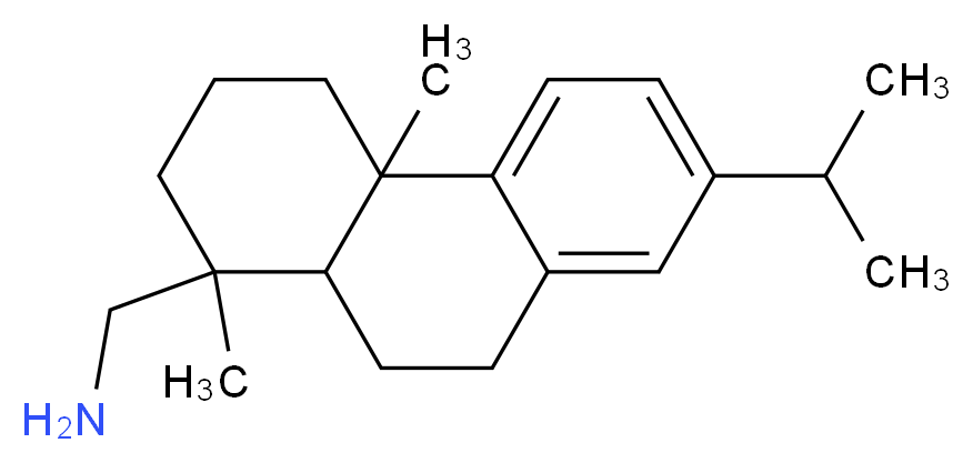 (7-isopropyl-1,4a-dimethyl-1,2,3,4,4a,9,10,10a-octahydrophenanthren-1-yl)methanamine_分子结构_CAS_)